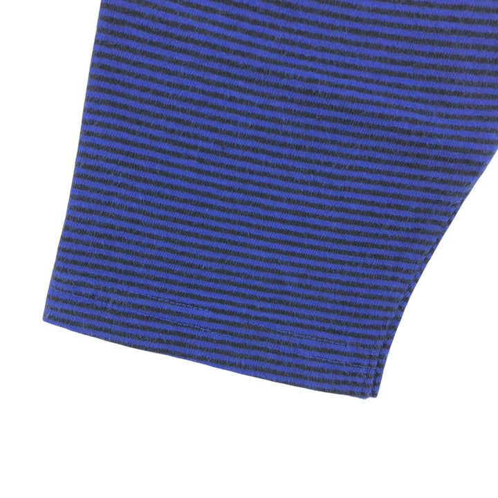 Ralph Lauren POLO by Ralph Lauren Striped Pattern Long T-shirt, Men's L size cotton black type Vintage Second Hand