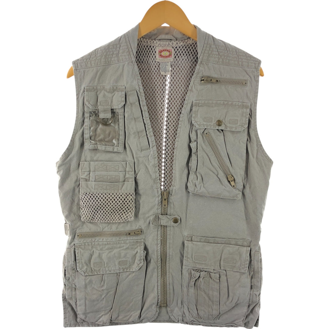 80'S Banana Republic Safari Vest, Men's Size S, Vintage cotton Beige type Vintage Second Hand
