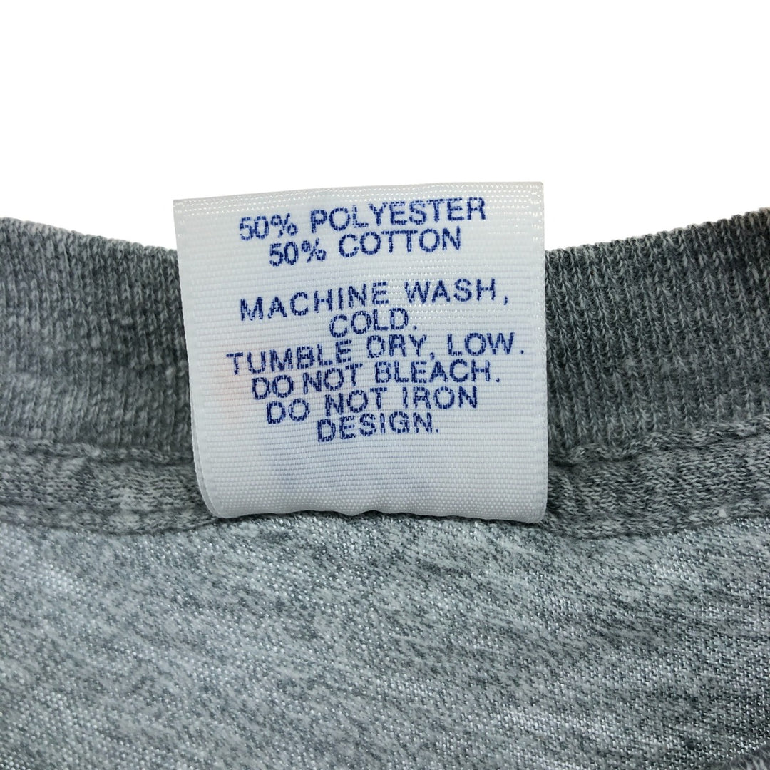 70'S Nike Orange Tag Long Sleeve T-Shirt, Made in USA, Men's L Size, Vintage polyester gray type Vintage Second Hand