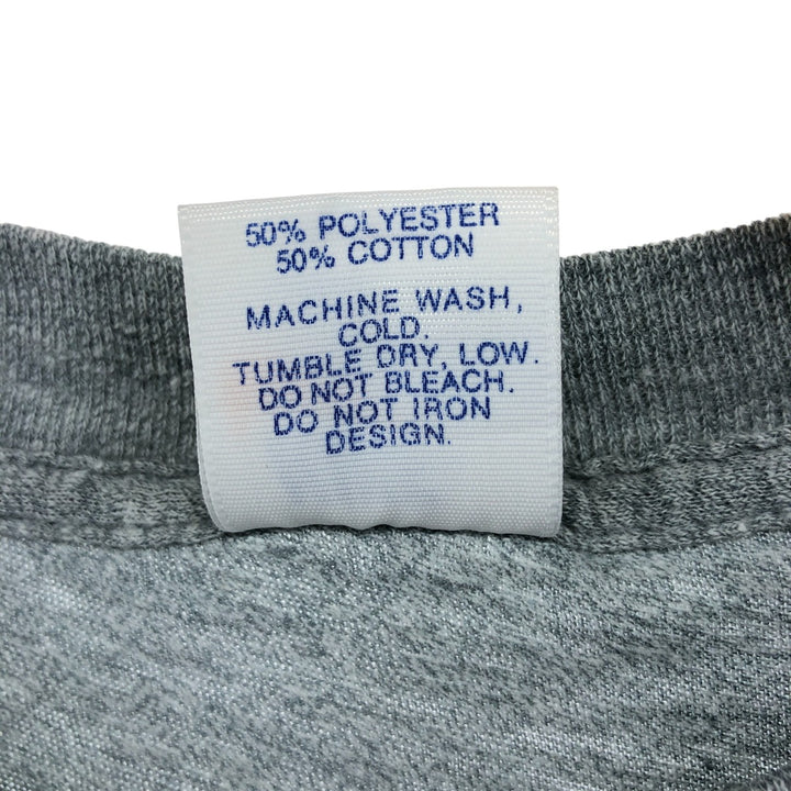 70'S Nike Orange Tag Long Sleeve T-Shirt, Made in USA, Men's L Size, Vintage polyester gray type Vintage Second Hand