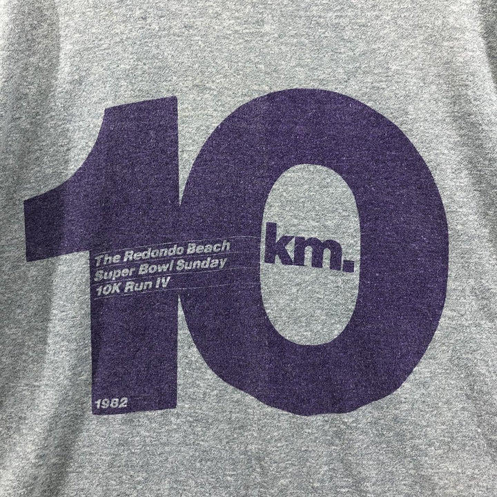 70'S Nike Orange Tag Long Sleeve T-Shirt, Made in USA, Men's L Size, Vintage polyester gray type Vintage Second Hand