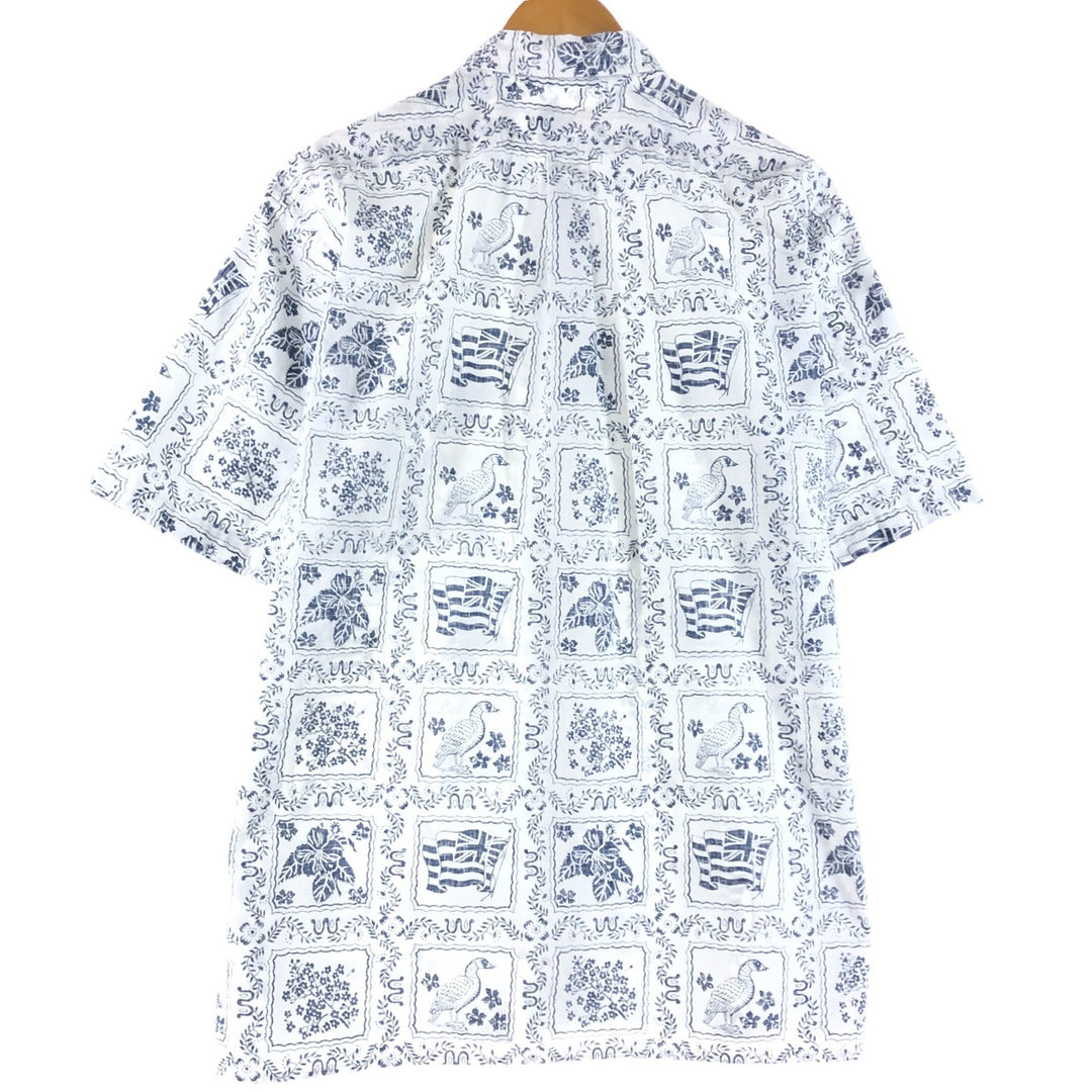 80'S Reyn Spooner Gold Tag Nude Tag Lahaina Sailor Hawaiian Aloha Shirt Men's Size L Vintage unknown white type Vintage Second Hand