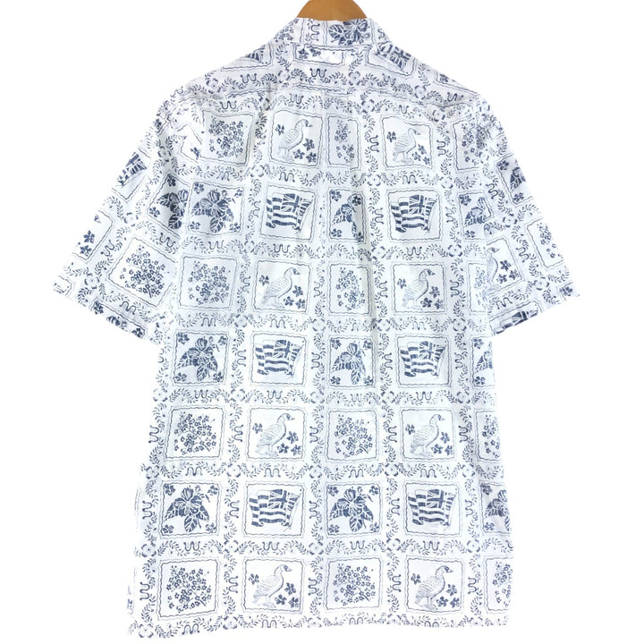 80'S Reyn Spooner Gold Tag Nude Tag Lahaina Sailor Hawaiian Aloha Shirt Men's Size L Vintage unknown white type Vintage Second Hand