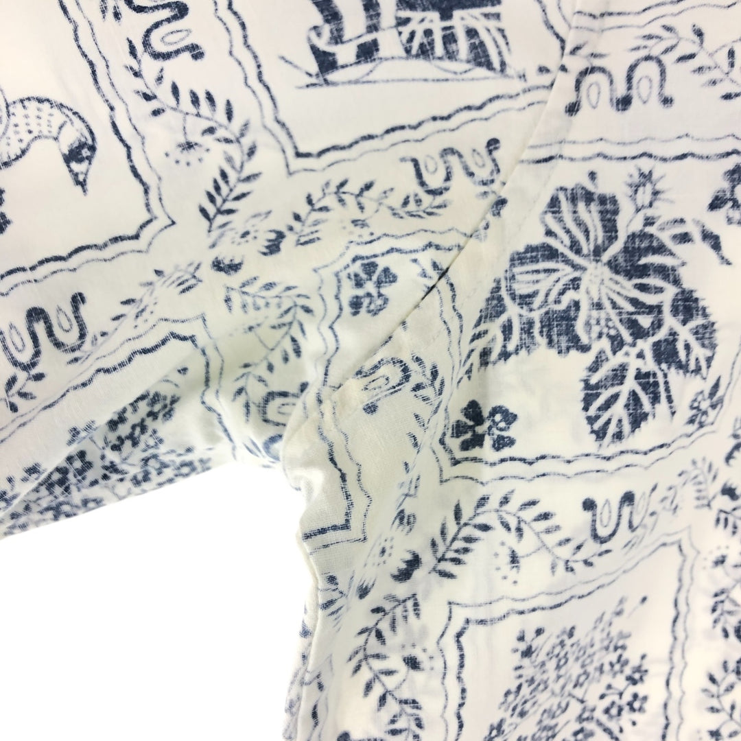 80'S Reyn Spooner Gold Tag Nude Tag Lahaina Sailor Hawaiian Aloha Shirt Men's Size L Vintage unknown white type Vintage Second Hand