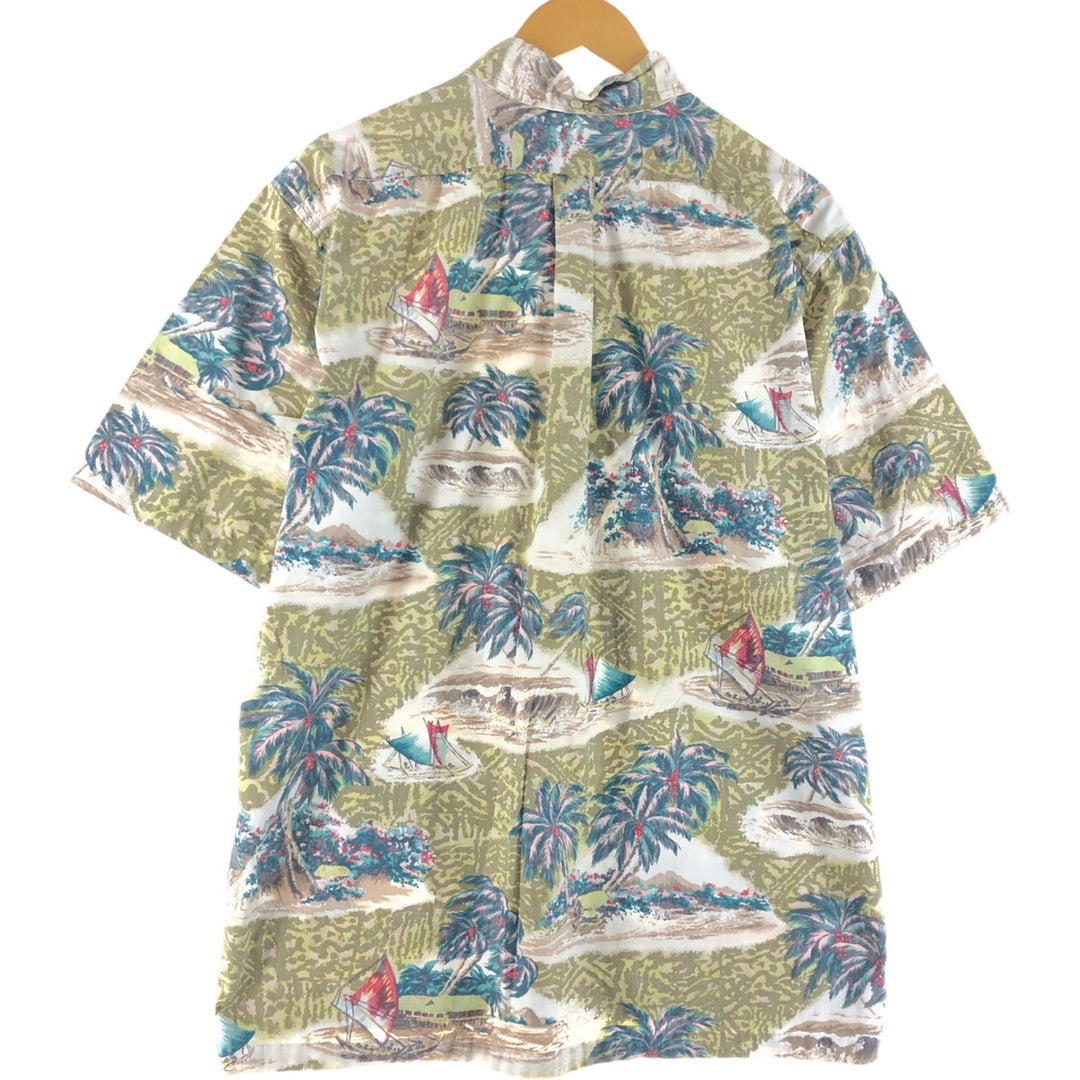 Reyn Spooner PHIL EDWARDS pullover Hawaiian aloha shirt, men's XL size, vintage cotton multicolor Vintage Second Hand