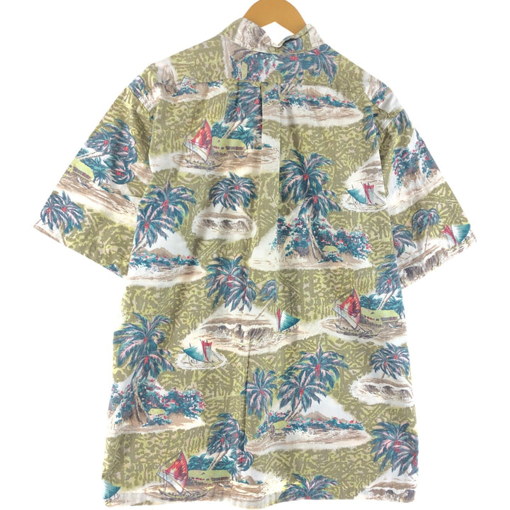 Reyn Spooner PHIL EDWARDS pullover Hawaiian aloha shirt, men's XL size, vintage cotton multicolor Vintage Second Hand