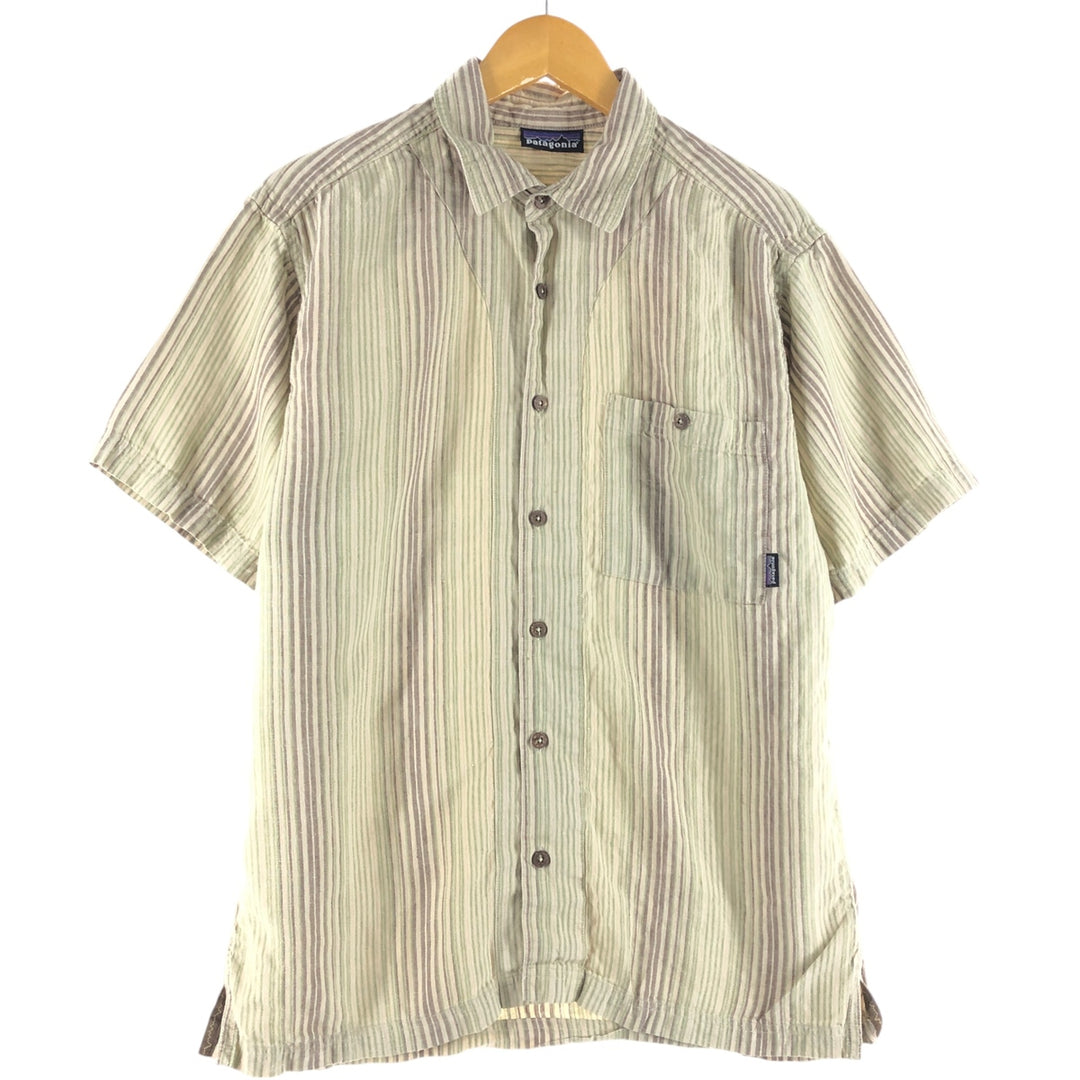 Patagonia short sleeve hemp shirt, size M for men unclear Beige type Vintage Second Hand