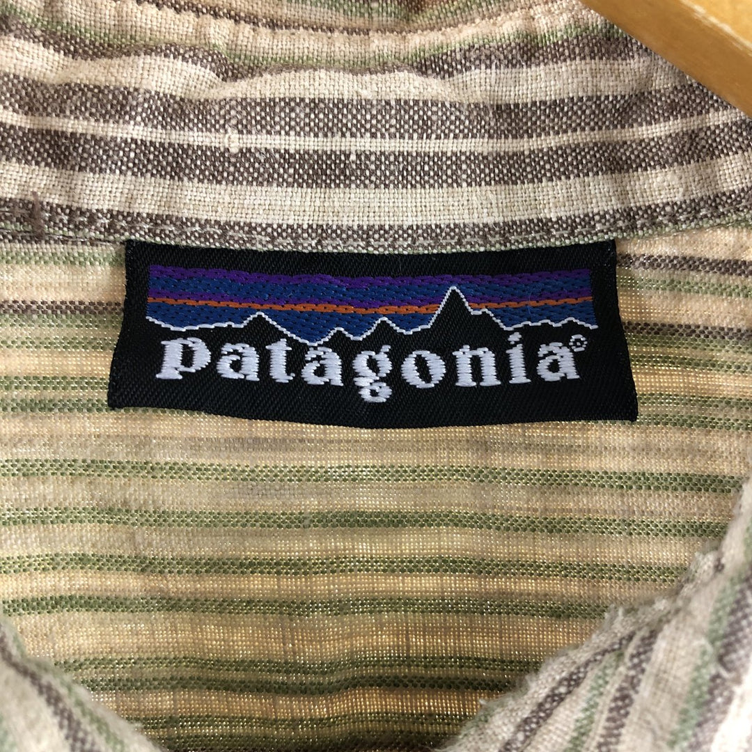 Patagonia short sleeve hemp shirt, size M for men unclear Beige type Vintage Second Hand