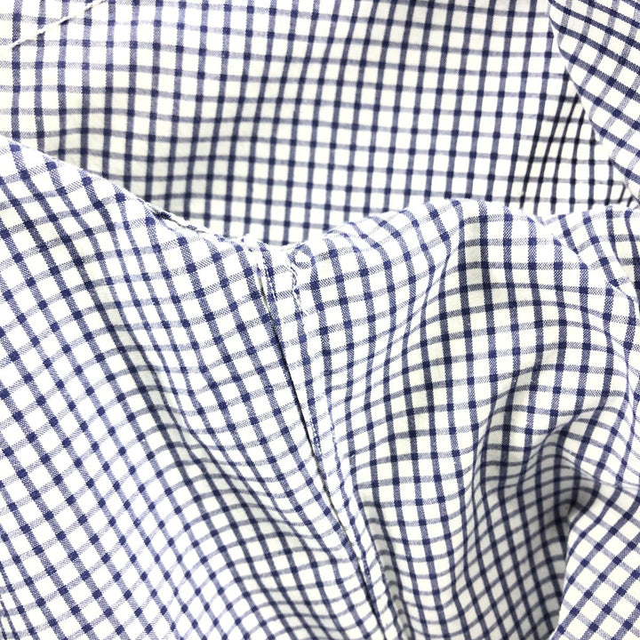 Ralph Lauren BLAKE short sleeve button down check shirt men's XL size cotton navy blue type Vintage Second Hand
