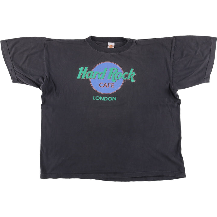 HARD ROCK CAFE Hard Rock Cafe Advertising T-shirt Men's XL equivalent Vintage cotton black type Vintage Second Hand