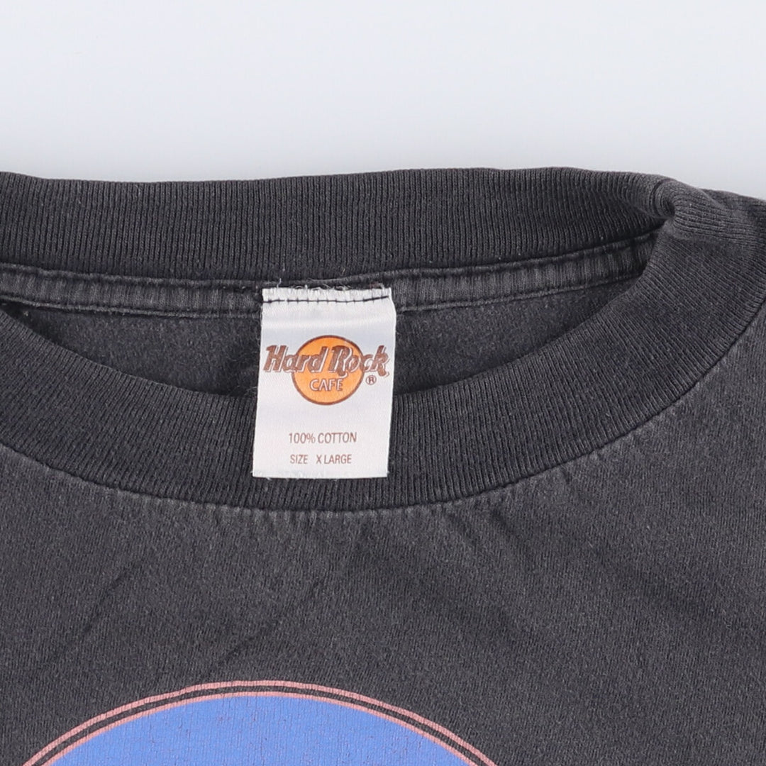 HARD ROCK CAFE Hard Rock Cafe Advertising T-shirt Men's XL equivalent Vintage cotton black type Vintage Second Hand