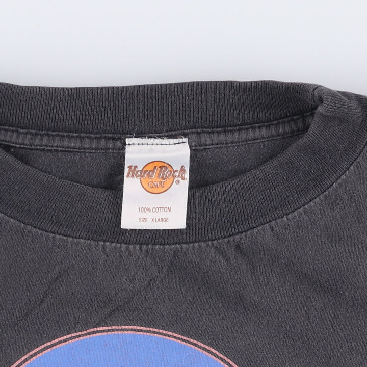 HARD ROCK CAFE Hard Rock Cafe Advertising T-shirt Men's XL equivalent Vintage cotton black type Vintage Second Hand