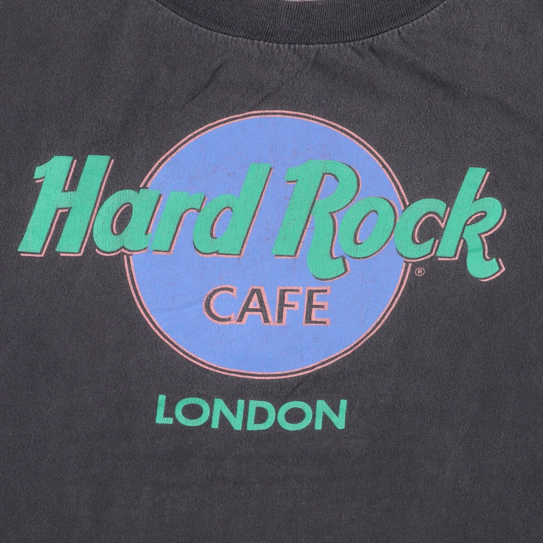 HARD ROCK CAFE Hard Rock Cafe Advertising T-shirt Men's XL equivalent Vintage cotton black type Vintage Second Hand