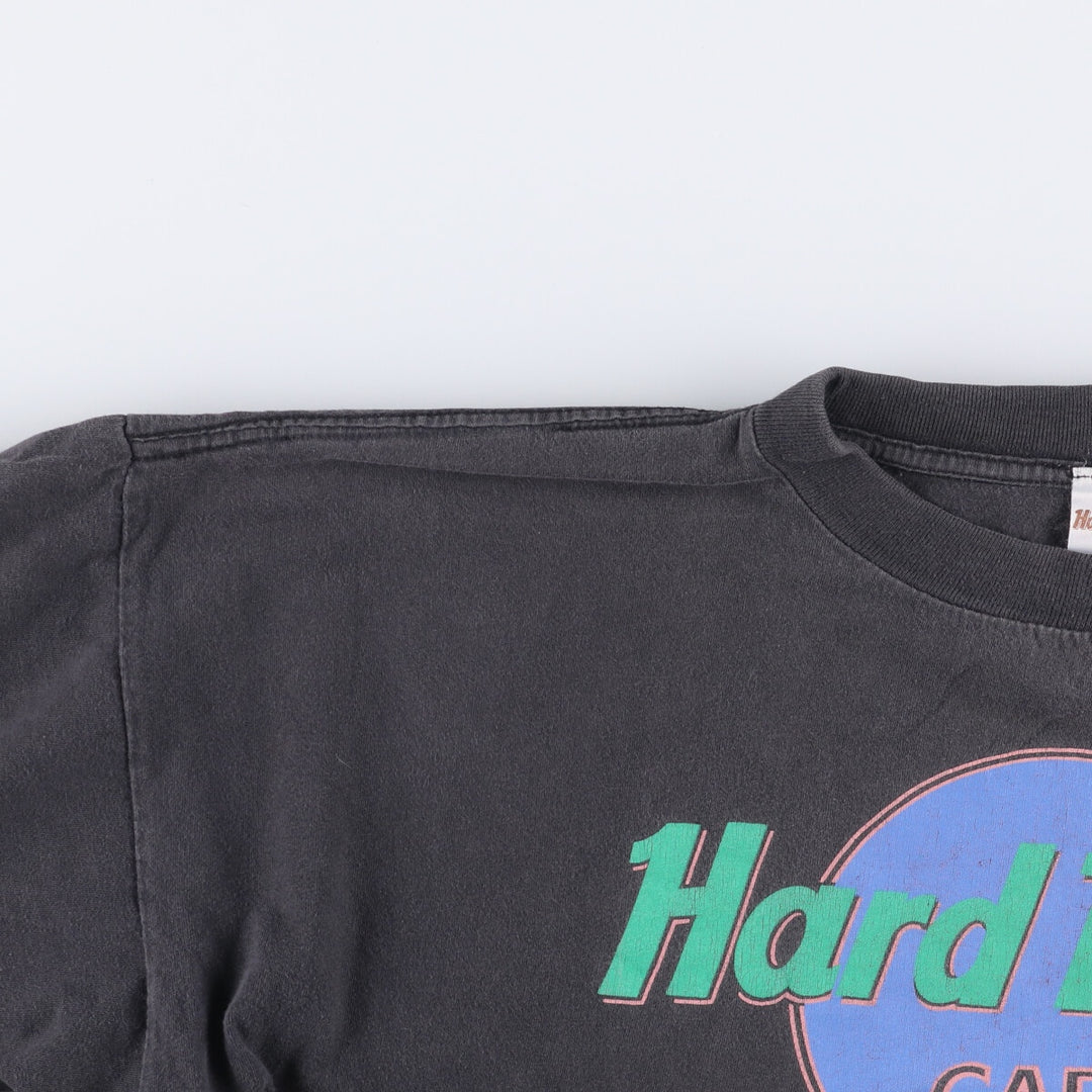 HARD ROCK CAFE Hard Rock Cafe Advertising T-shirt Men's XL equivalent Vintage cotton black type Vintage Second Hand