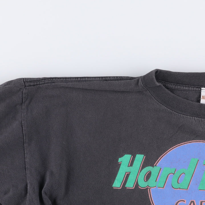 HARD ROCK CAFE Hard Rock Cafe Advertising T-shirt Men's XL equivalent Vintage cotton black type Vintage Second Hand