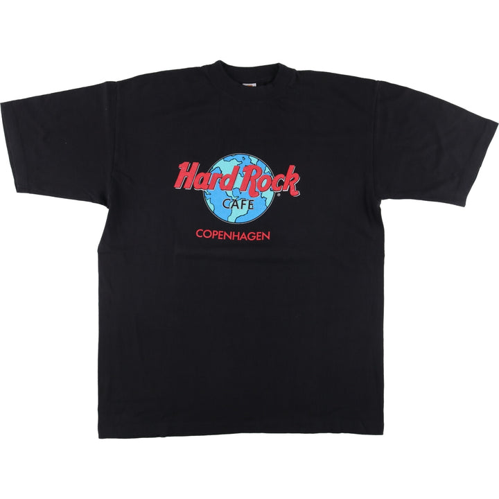 HARD ROCK CAFE Hard Rock Cafe Advertising T-shirt Men's XL size cotton black type Vintage Second Hand