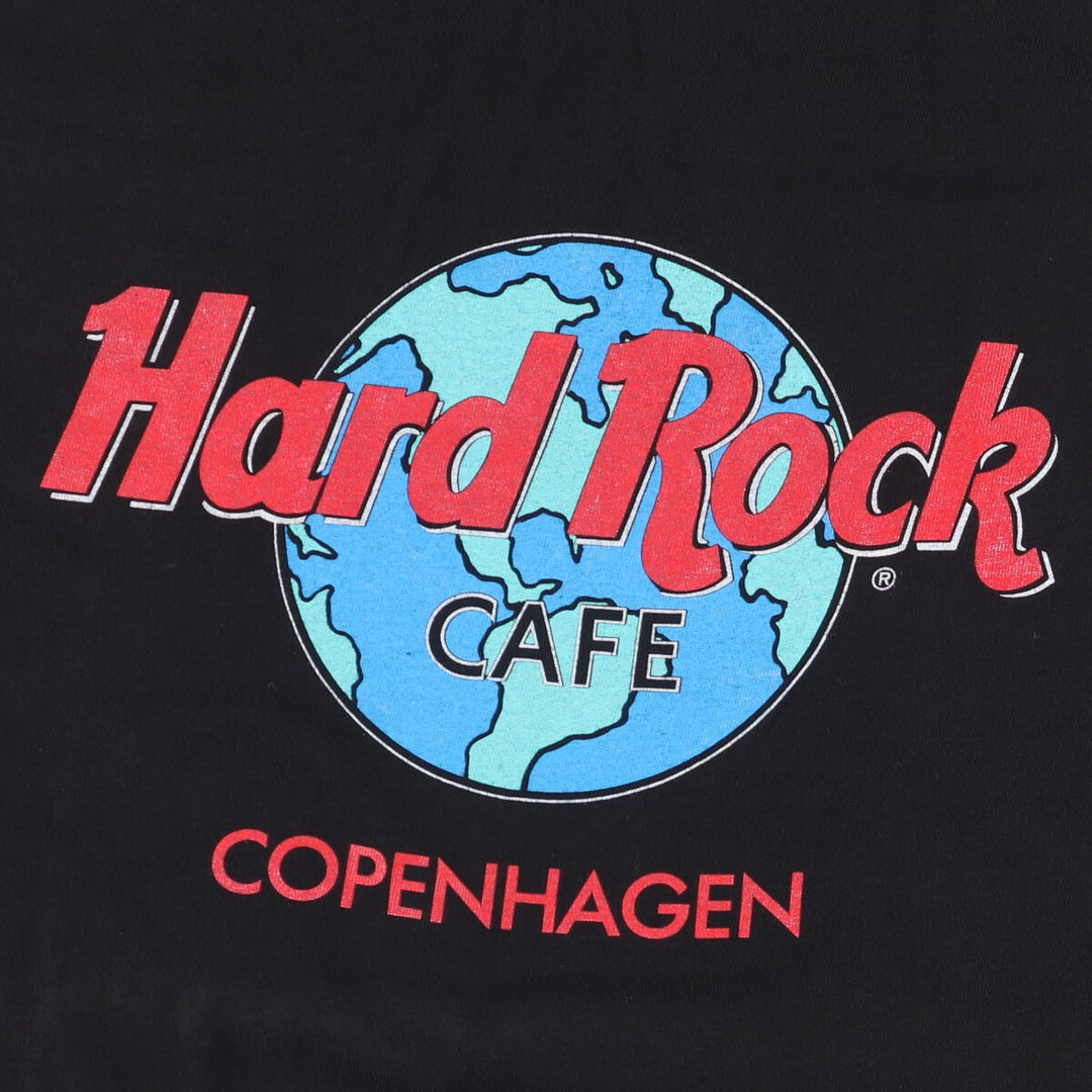 HARD ROCK CAFE Hard Rock Cafe Advertising T-shirt Men's XL size cotton black type Vintage Second Hand