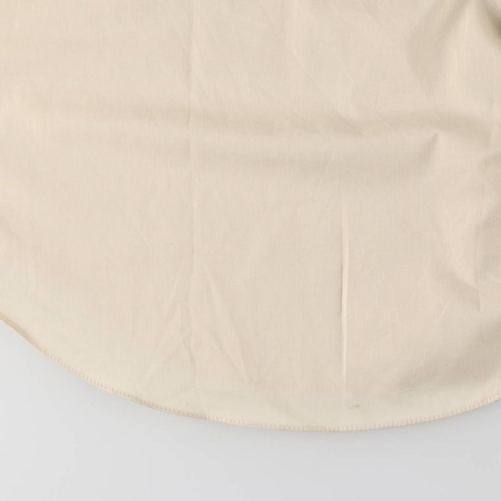 70'S Manhattan Long Sleeve Polycotton Shirt Men's XL Vintage polyester Beige type Vintage Second Hand
