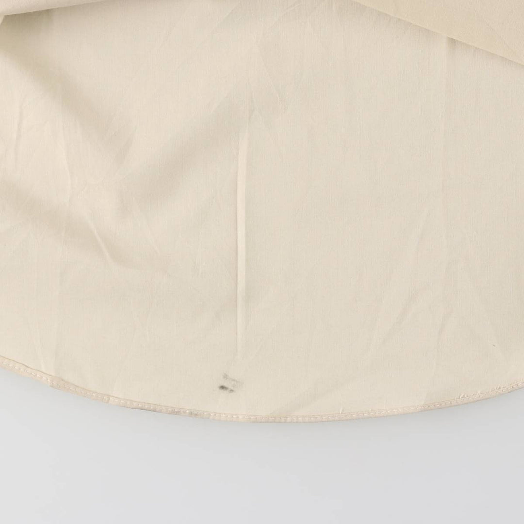 70'S Manhattan Long Sleeve Polycotton Shirt Men's XL Vintage polyester Beige type Vintage Second Hand