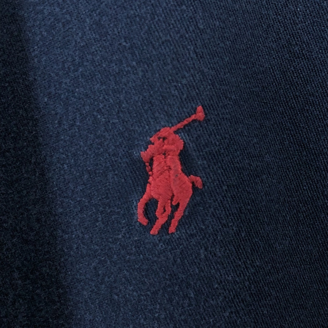 Ralph Lauren BLAKE long sleeve button down shirt, men's size L cotton navy blue type Vintage Second Hand