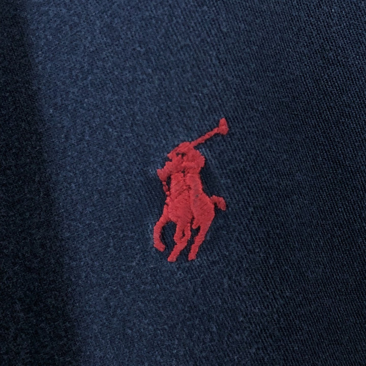 Ralph Lauren BLAKE long sleeve button down shirt, men's size L cotton navy blue type Vintage Second Hand