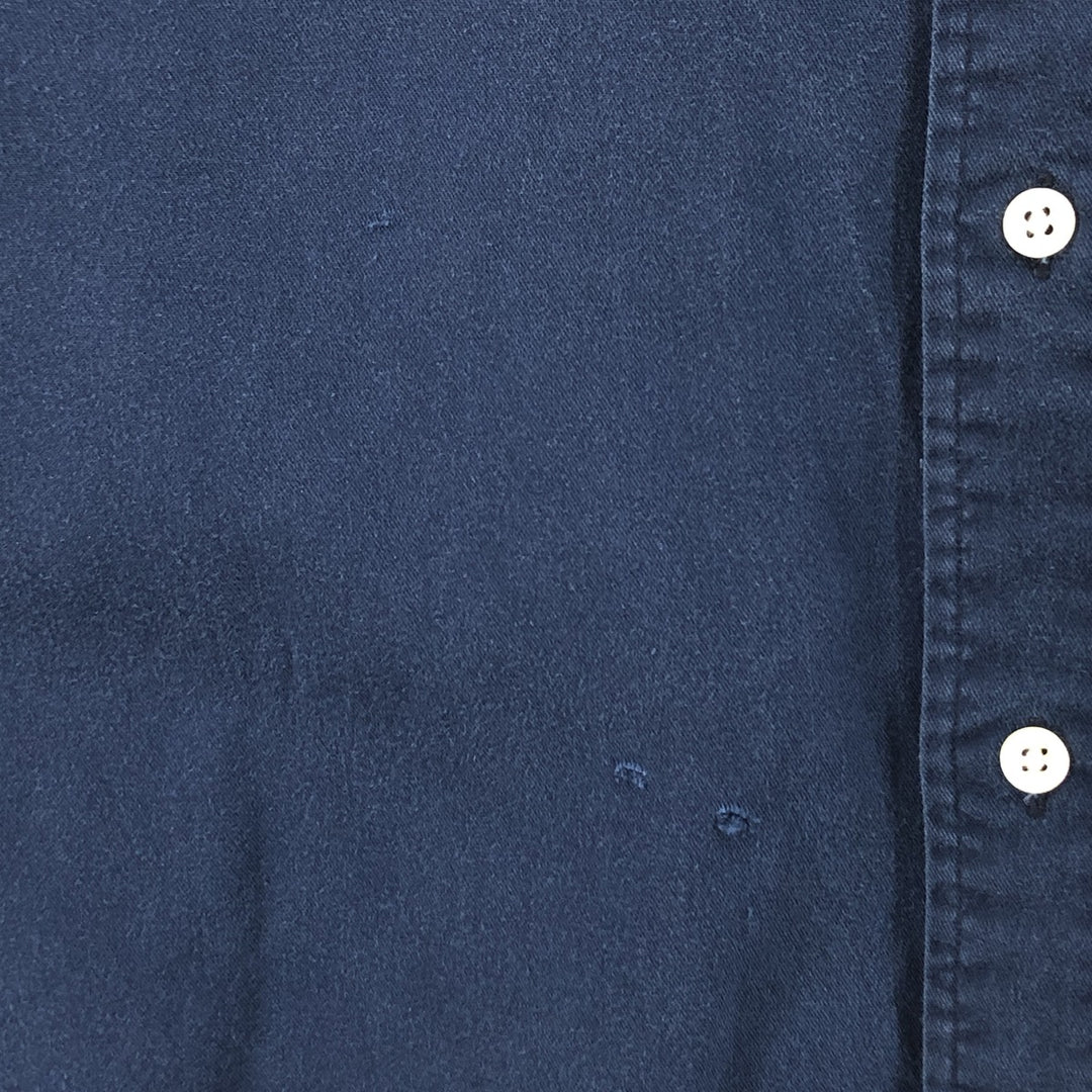 Ralph Lauren BLAKE long sleeve button down shirt, men's size L cotton navy blue type Vintage Second Hand