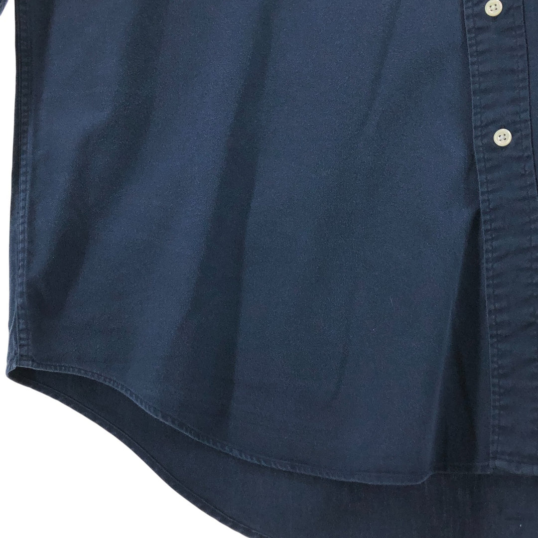Ralph Lauren BLAKE long sleeve button down shirt, men's size L cotton navy blue type Vintage Second Hand