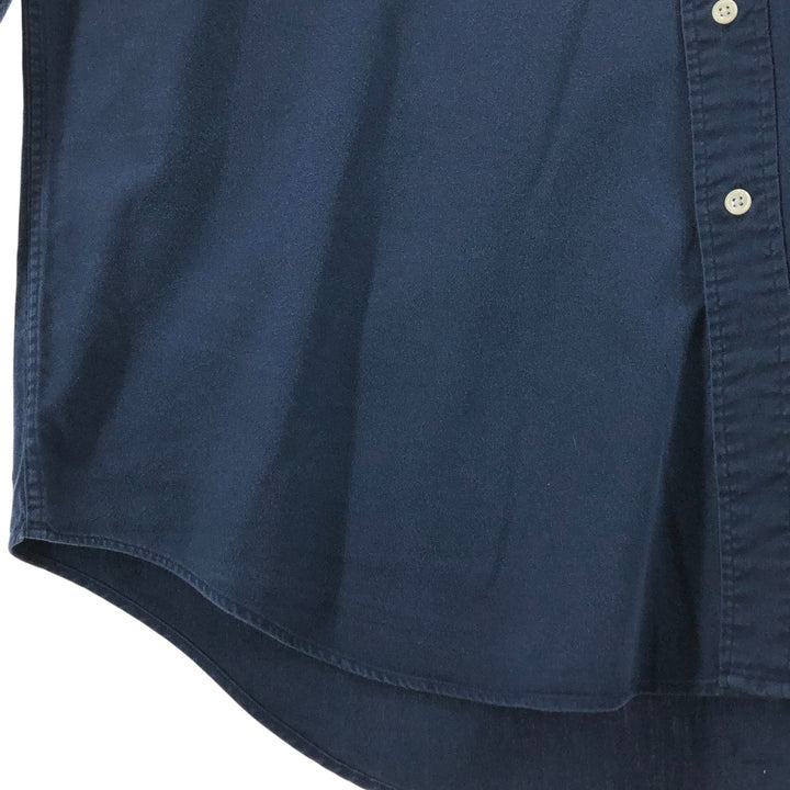 Ralph Lauren BLAKE long sleeve button down shirt, men's size L cotton navy blue type Vintage Second Hand
