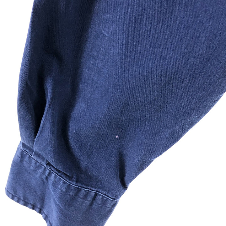Ralph Lauren Classic Fit Long Sleeve Button Down Shirt, Men's Size L cotton navy blue type Vintage Second Hand