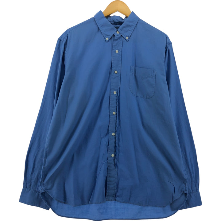 Ralph Lauren CUSTOM FIT long sleeve button down shirt, men's XL size cotton blue type Vintage Second Hand
