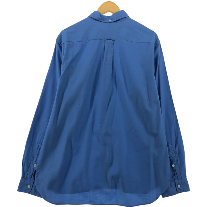 Ralph Lauren CUSTOM FIT long sleeve button down shirt, men's XL size cotton blue type Vintage Second Hand