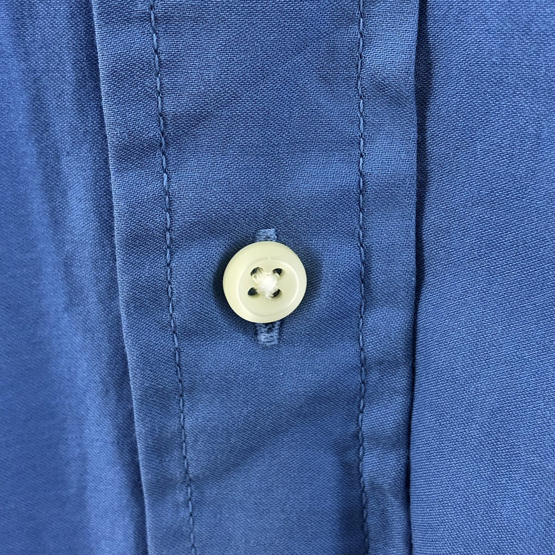 Ralph Lauren CUSTOM FIT long sleeve button down shirt, men's XL size cotton blue type Vintage Second Hand