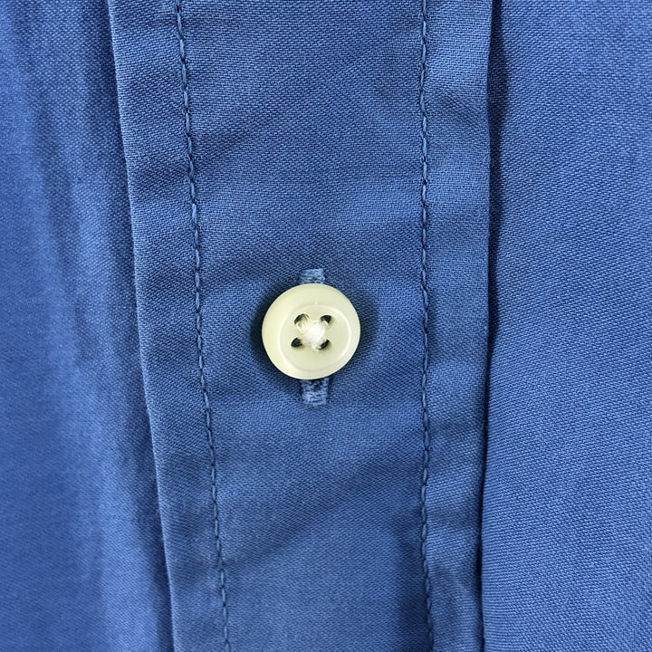 Ralph Lauren CUSTOM FIT long sleeve button down shirt, men's XL size cotton blue type Vintage Second Hand