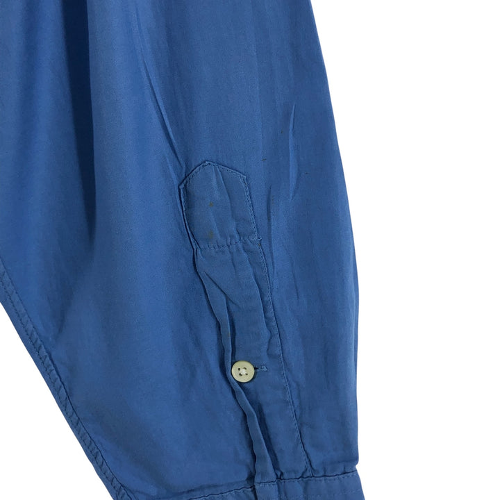 Ralph Lauren CUSTOM FIT long sleeve button down shirt, men's XL size cotton blue type Vintage Second Hand