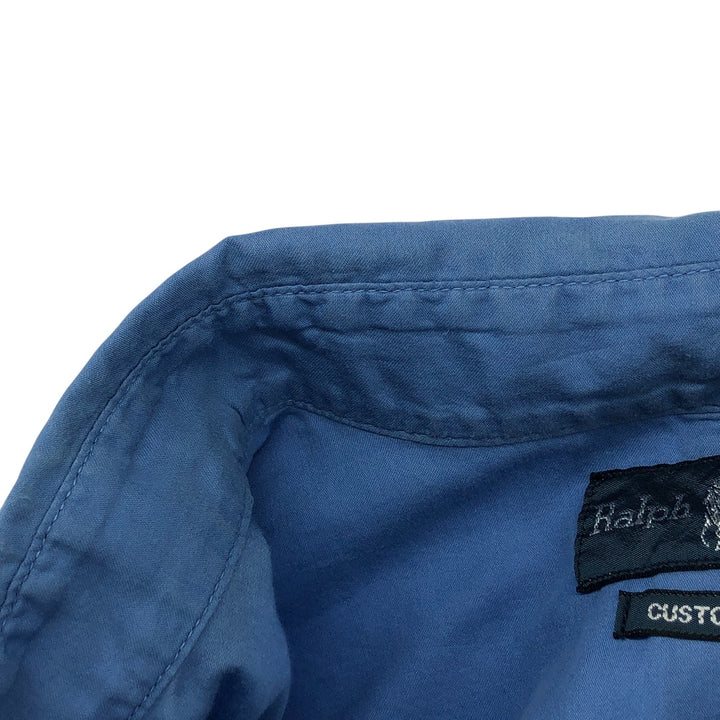 Ralph Lauren CUSTOM FIT long sleeve button down shirt, men's XL size cotton blue type Vintage Second Hand