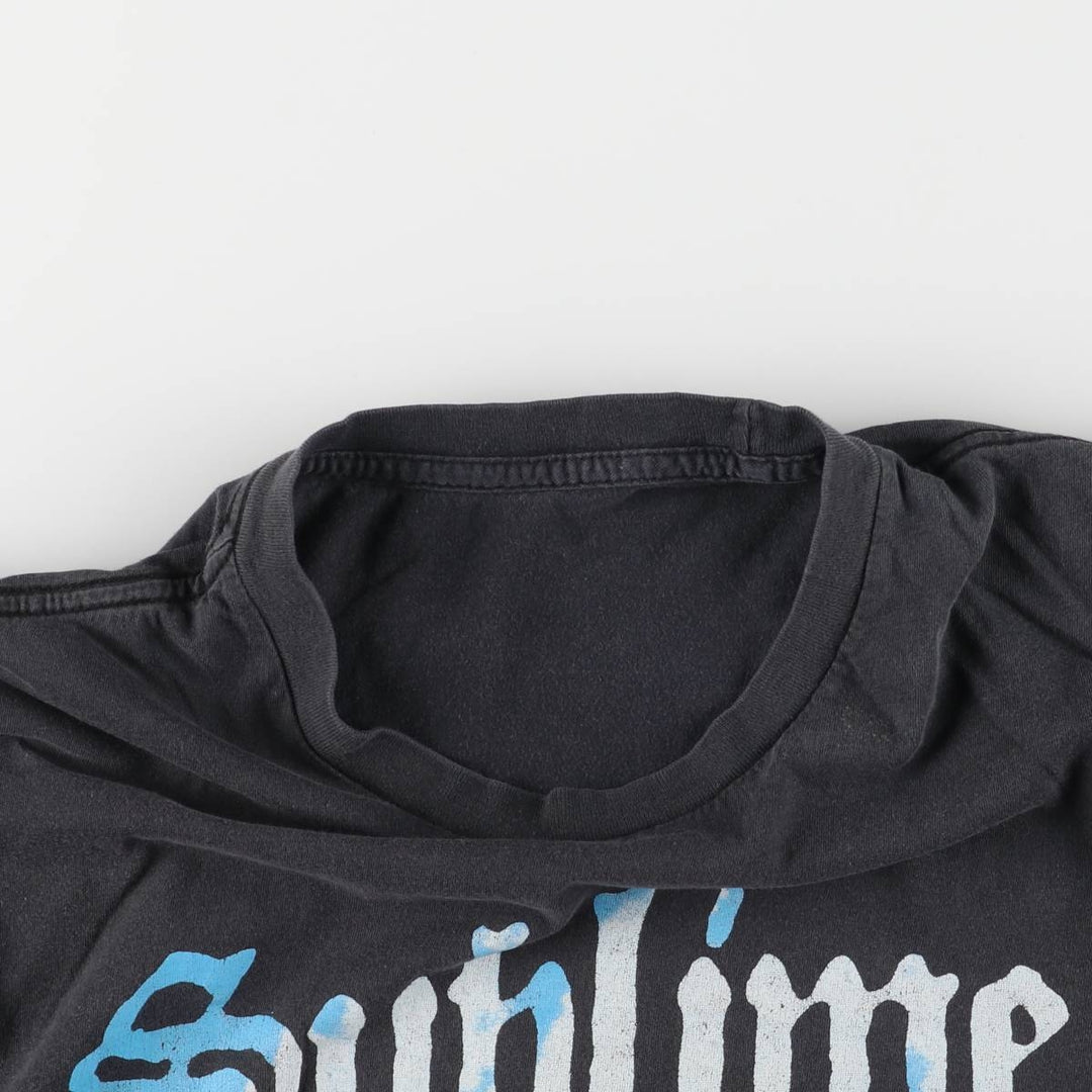 SUBLIME Print Band T-Shirt, Men's Medium unclear black type Vintage Second Hand