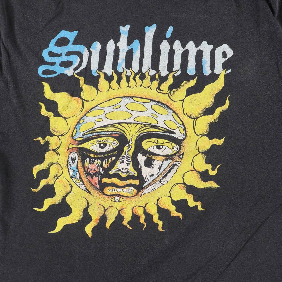 SUBLIME Print Band T-Shirt, Men's Medium unclear black type Vintage Second Hand