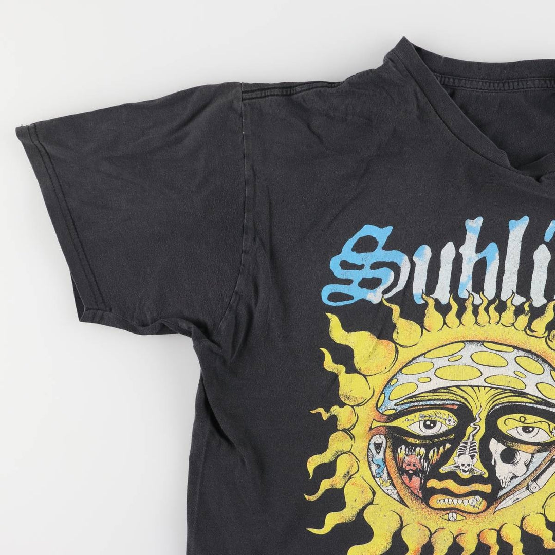 SUBLIME Print Band T-Shirt, Men's Medium unclear black type Vintage Second Hand