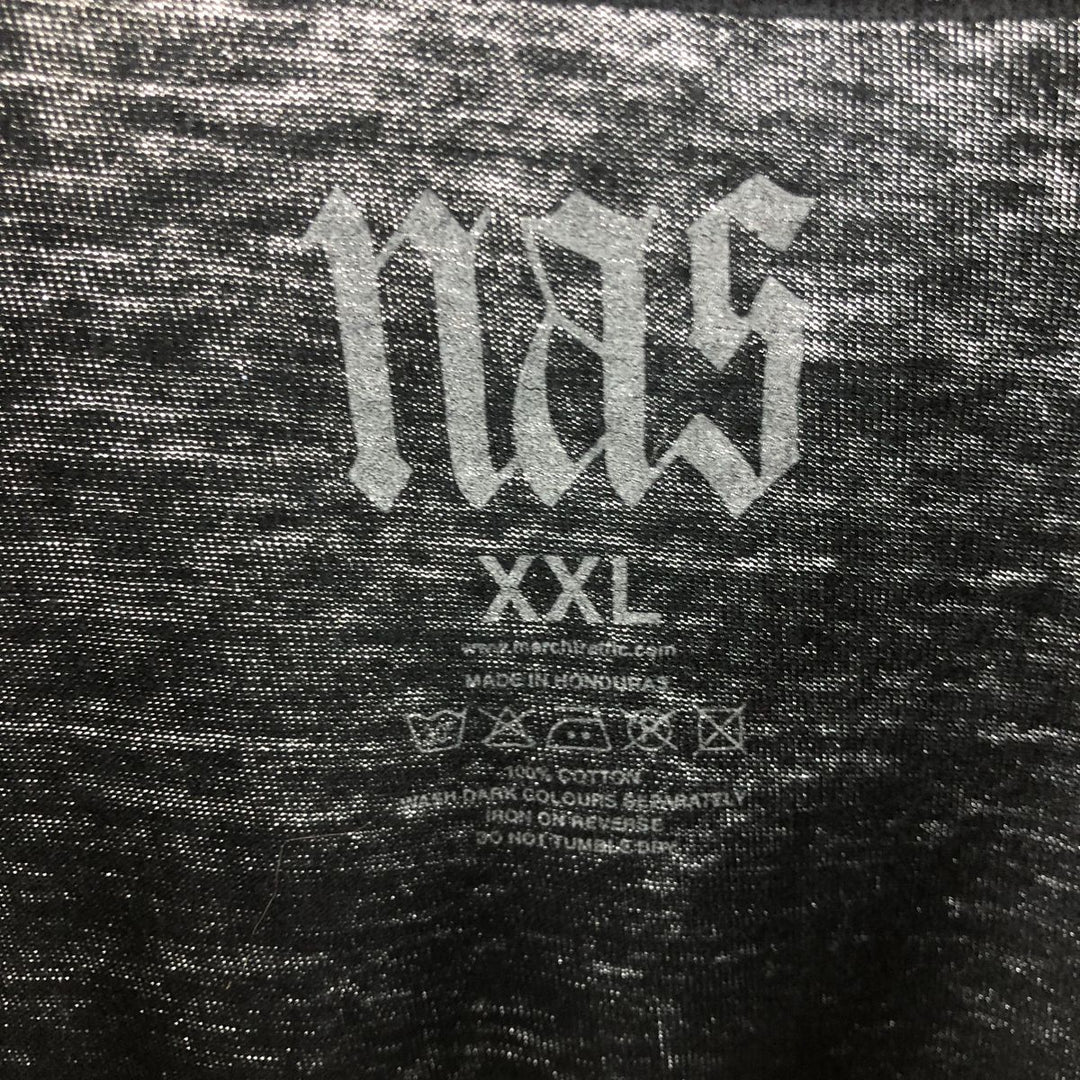 Nas Rap T-shirt, Men's XXL cotton black type Vintage Second Hand
