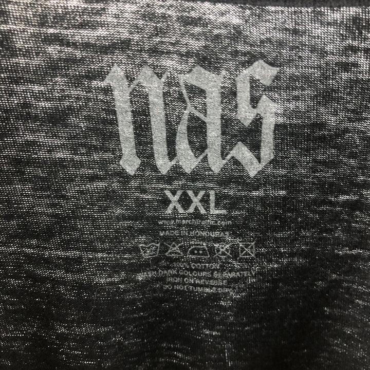 Nas Rap T-shirt, Men's XXL cotton black type Vintage Second Hand
