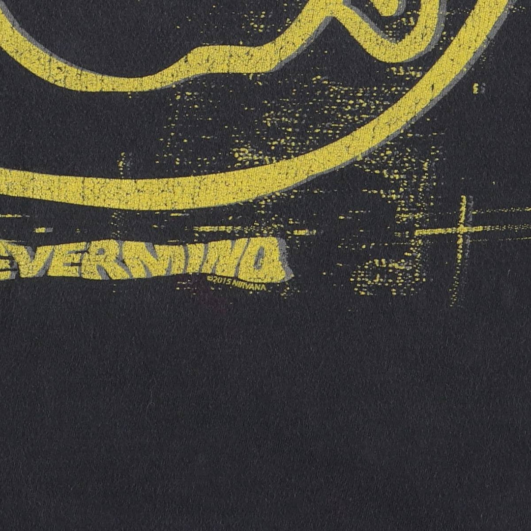 NIRVANA Nirvana Band T-shirt, Band T, Men's S size unclear black type Vintage Second Hand