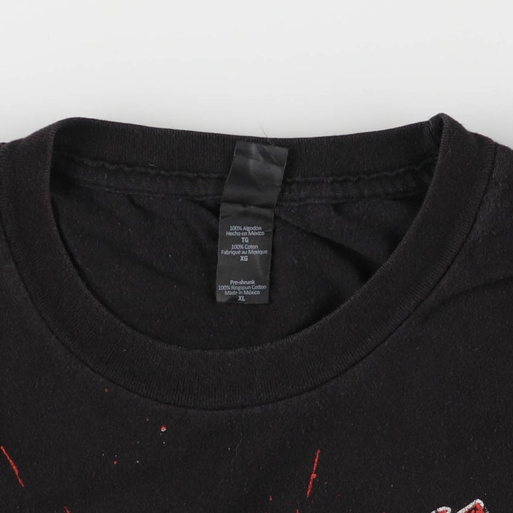 TULTEX SLAYER Band T-shirt, Men's XL size cotton black type Vintage Second Hand