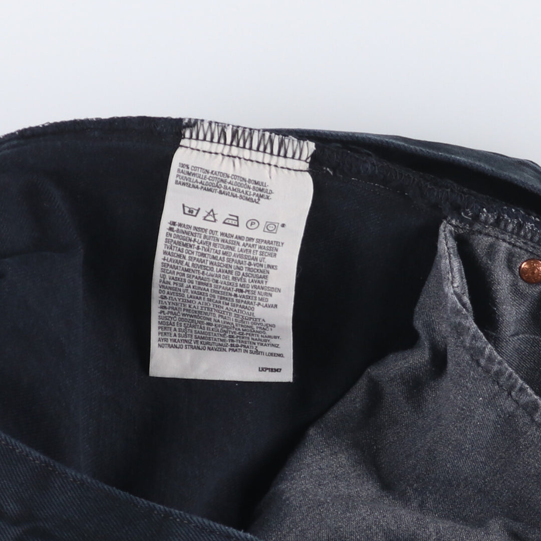 00'S Levi's 501 Black Denim Straight Denim Pants Men's W31 cotton black type Vintage Second Hand