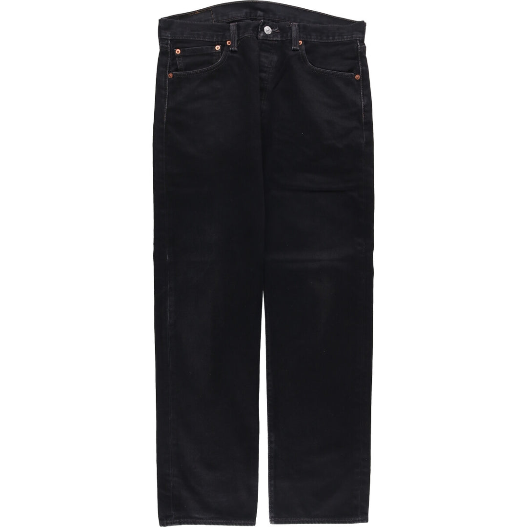 Levi's 501 Black Denim Straight Denim Pants for Men, W33 equivalent cotton black type Vintage Second Hand