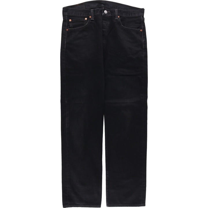 Levi's 501 Black Denim Straight Denim Pants for Men, W33 equivalent cotton black type Vintage Second Hand