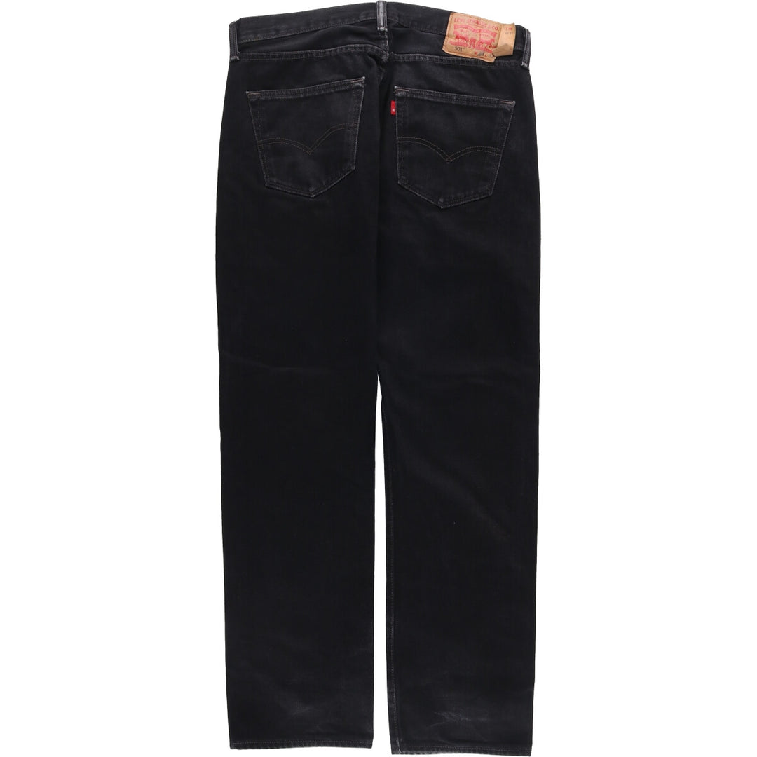 Levi's 501 Black Denim Straight Denim Pants for Men, W33 equivalent cotton black type Vintage Second Hand