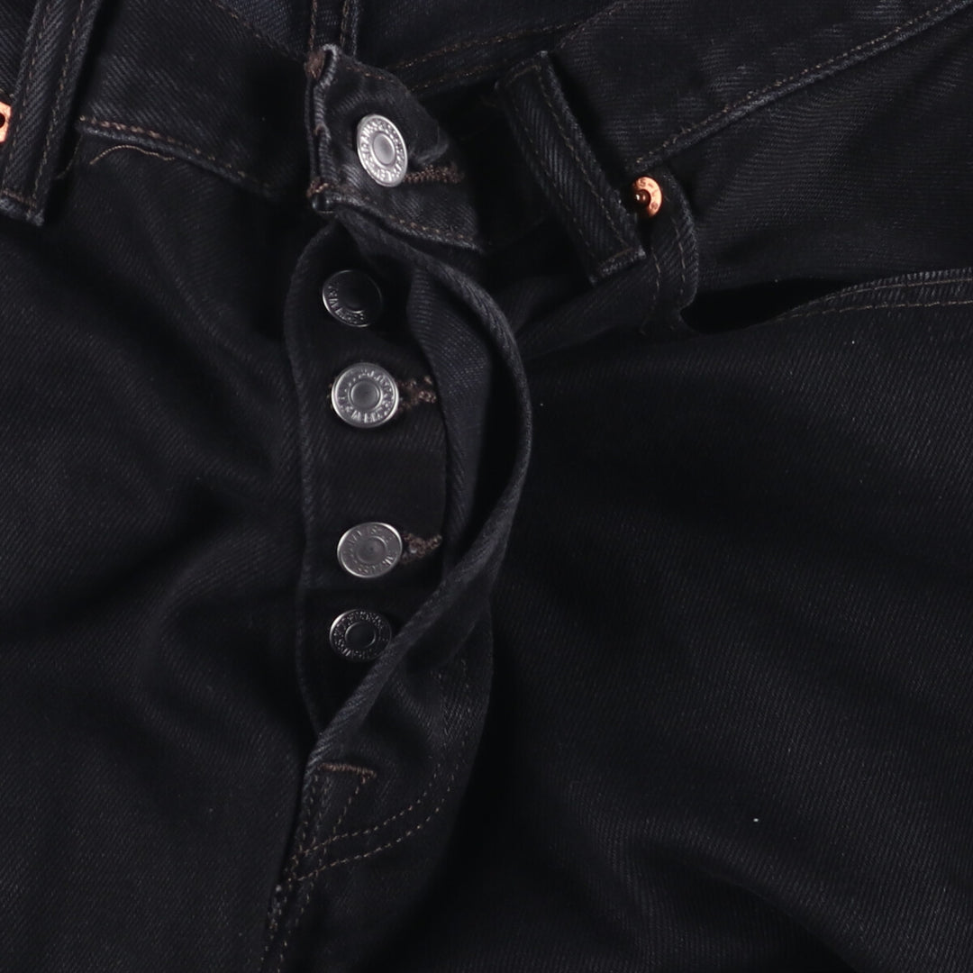 Levi's 501 Black Denim Straight Denim Pants for Men, W33 equivalent cotton black type Vintage Second Hand
