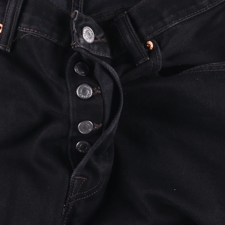 Levi's 501 Black Denim Straight Denim Pants for Men, W33 equivalent cotton black type Vintage Second Hand