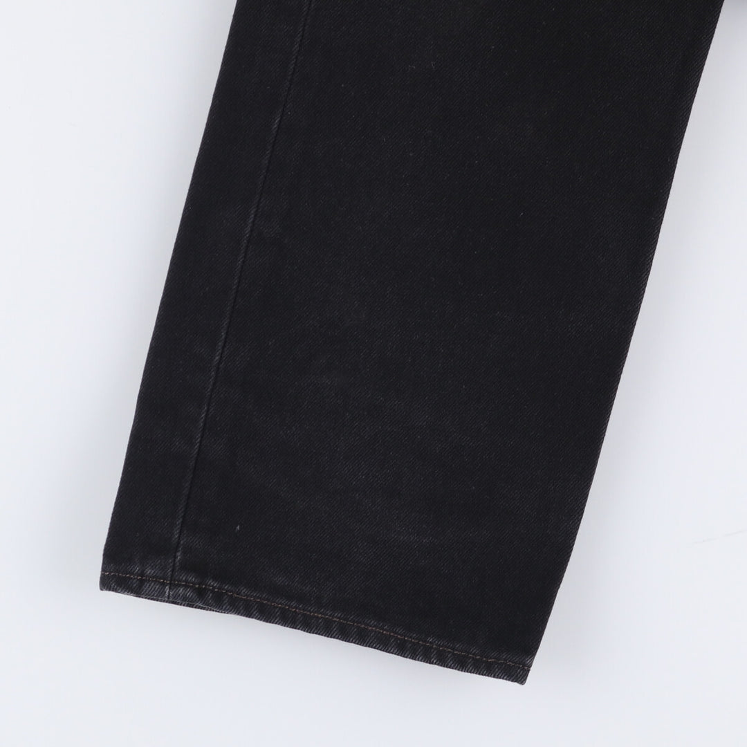 Levi's 501 Black Denim Straight Denim Pants for Men, W33 equivalent cotton black type Vintage Second Hand