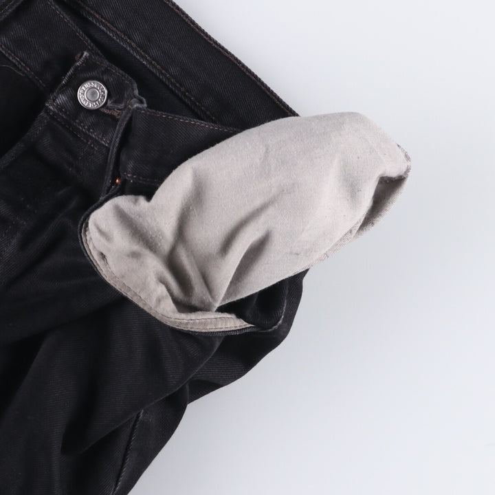 Levi's 501 Black Denim Straight Denim Pants for Men, W33 equivalent cotton black type Vintage Second Hand